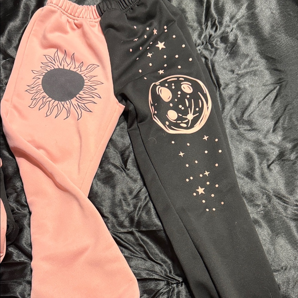 SHEIN Pink and Black Kids Matching Set - Picture 3 of 4
